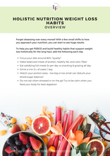 Load image into Gallery viewer, Holistic Nutrition Weight Loss Guide