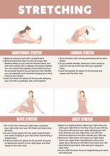 Load image into Gallery viewer, Stretching &amp; Foam Rolling Cheat Sheet